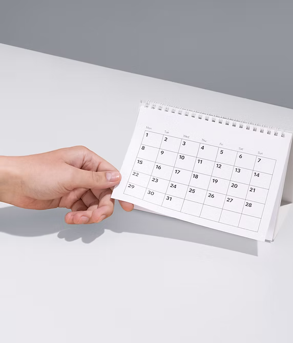 Calendar for end of year giving campaign